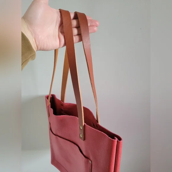 Portland Leather Goods Medium Tote Bag in Flamenco Sugar - Picture 4 of 12